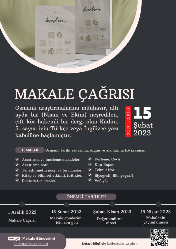 Makale Çağrısı